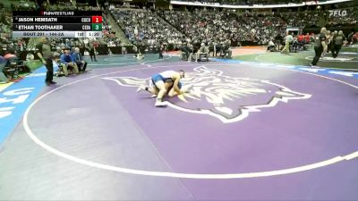 144-2A Semifinal - Ethan Toothaker, Cedaredge vs Jason Hemsath, Custer County