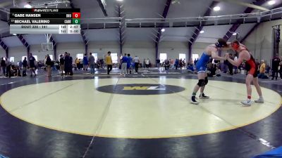 141 lbs Cons. Round 4 - Gabe Hansen, Ohio Northern Univerity vs Michael Valerino, Case Western