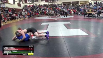 JV-8 lbs Quarterfinal - Laird Hanna, Cedar Rapids Washington vs Preston Tatro, Independence