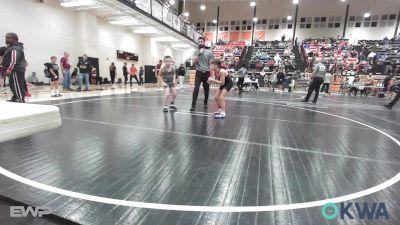 83 lbs Rr Rnd 3 - Kai Bass, Grove Takedown Club vs Ryker Bishop, Salina Wrestling Club