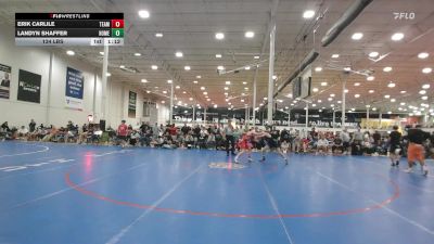 134 lbs 5th Place - Erik Carlile, Team Diamond Fish - HSC vs Landyn Shaffer, Homegrown Black - HSC