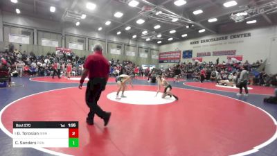 144 lbs Round Of 32 - Greg Torosian, Birmingham vs Cael Sanders, Pioneer (Woodland)