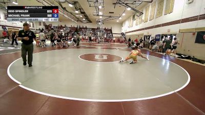 165 lbs Quarterfinal - Reid Spindler, Bergen Catholic vs Michael Frank, Basement Rats