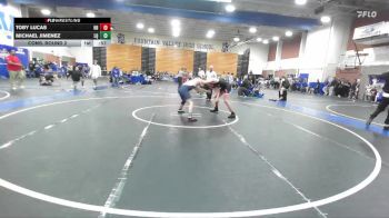 150 lbs Cons. Round 2 - Toby Lucas, Huntington Beach vs Michael Jimenez, La Quinta L (La Quinta)