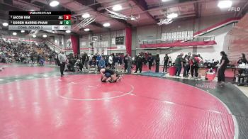 126 lbs Cons. Round 3 - Jacob Kim, Ayala vs Soren Harris-Pham, JW North