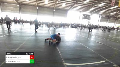 109 lbs Quarterfinal - Leonel Hernandez, Stout Wr Acd vs Jacoby Cardenas, Desert Dogs WC