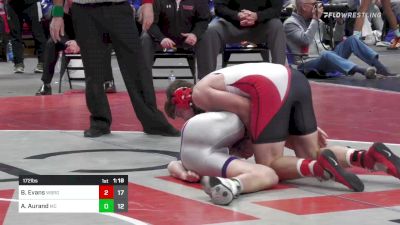 172 lbs Qtr-finals - Brody Evans, Waynesburg vs Avery Aurand, Mifflin County