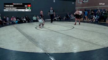 140 lbs Cons. Round 3 - Sawyer Tracy, Idaho vs Titus Wise, Team Real Life Wrestling
