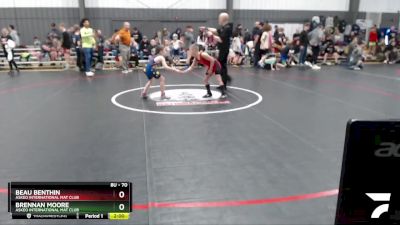 70 lbs Round 4 - Beau Benthin, Askeo International Mat Club vs Brennan Moore, Askeo International Mat Club