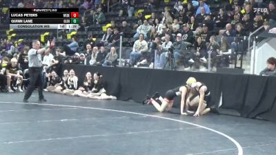 113 lbs Consolation Wb - Quinn Lane, Glenwood vs Lucas Peters, West Delaware, Manchester