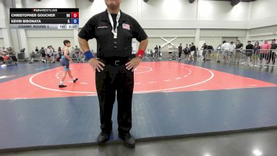 100 lbs Champ. Round 1 - Christopher Goucher, NC vs Kevin Bisonaya, IL