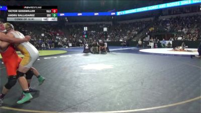 215 lbs Consi Of 16 #1 - Victor Gosswiller, Valhalla (SD) vs Andru Balladarez, Edison (CS)