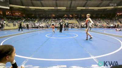 100 lbs Consi Of 16 #2 - Camden Stuever, Skiatook Youth Wrestling 2022-23 vs Rowdy Hupman, Sperry Wrestling Club