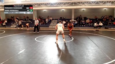 157 lbs Cons. Round 2 - Fernando Dominguez, Unattached vs Dario Petrucelli, Air Force Prep