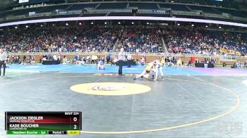D3-126 lbs Cons. Round 1 - Kade Boucher, Lakewood HS vs Jackson Ziegler, Ogemaw Heights HS