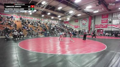 145 lbs Champ. Round 2 - Valentina Magallanes, Gabrielino vs Annalese Arroyo, Norco