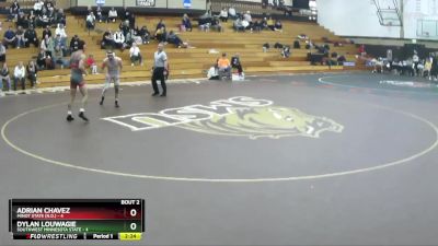 141 lbs Round 1 (6 Team) - Adrian Chavez, Minot State (N.D.) vs Dylan Louwagie, Southwest Minnesota State