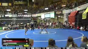 132 lbs Semifinal - Logan Normandin, Plainville vs Dayton Bell, Hoxie