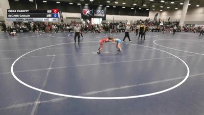 59.4-64 lbs Cons. Semis - Briar Parrett, Midwest Xtreme Wrestling vs Sloane Gabler, Alber Athletics Wrestling Club