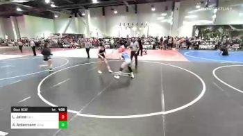 109 lbs Quarterfinal - Lei'ani Jaime, California Rebels vs Anassa Ackermann, Vegas Sports Wrestling