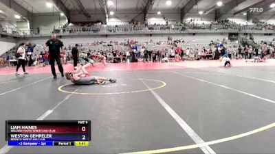 90-91 lbs Round 3 - Liam Haines, Willard Youth Wrestling Club vs Weston Gempeler, Bronco Wrestling Club