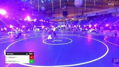 54 lbs 5th Place - Harvey Allgood, Big Dog Grappling Academy vs Gage Martinez, Duran Elite