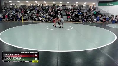 138 lbs Cons. Round 3 - Lincoln Stearns, Waynesville Tiger Wrestling Cl vs Nicholas Reitz, Kansas City Training Center