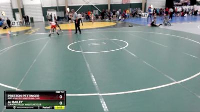 105 lbs 5th Place Match - Preston Pettinger, GRIT Athletics Wrestling Club vs Aj Bailey, Elkhorn Valley Wrestling Club