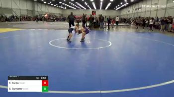 70 lbs Prelims - Carson Carter, North Brevard Wrestling Association vs Bronc Sumpter, Okwa