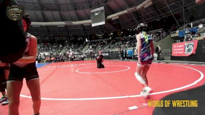 57 lbs Consi Of 8 #1 - Brynley Rubinstein, Wentzville Wrecking Crew vs Jolee Stephens, South Central Punisher Wrestling Club