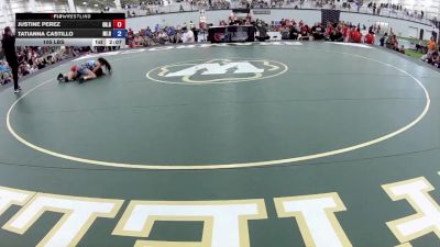 105 lbs Justine Perez, Ohio Gray vs Tatianna Castillo, Michigan Red