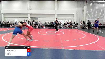 145 lbs Rr Rnd 1 - Jada Lawrence, Sc vs Isabella Hill, Va