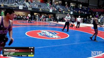 3A-138 lbs Cons. Round 2 - Micah Eyman, Lakeview Ft. Oglethorpe HS vs Danny Liddy, Coahulla Creek