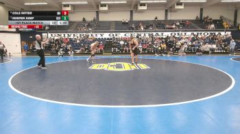 174 lbs 1st Place Match - Hunter Jump, Central Oklahoma vs Cole Ritter, Maryville