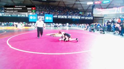 Boys 3A 106 lbs Cons. Round 3 - William Lacy, Shelton vs Andrew Vogtman, Kennewick