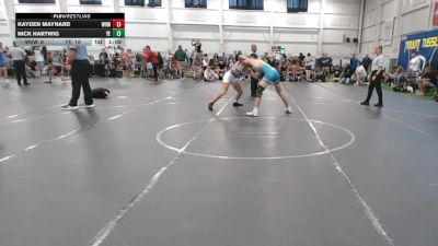 126 lbs Round 1 (6 Team) - Kayden Maynard, West Virginia Wild vs Nick Hartwig, Youngstown Elite