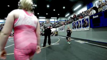 100 lbs Rr Rnd 1 - Jayci Thompson, Little Axe Takedown Club vs Emberlee Williams, Choctaw Ironman Youth Wrestling