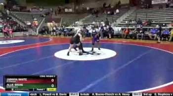 150 lbs Cons. Round 3 - Allie Brose, Bentonville vs Jaimaya White, El Dorado
