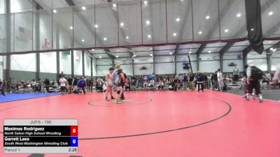 190 lbs Champ. Rd Of 16 - Maximus Rodriguez, North Salem High School Wrestling vs Garrett Lees, South West Washington Wrestling Club