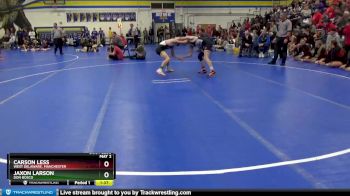 120 lbs 3rd Place Match - Carson Less, West Delaware, Manchester vs Jaxon Larson, Don Bosco