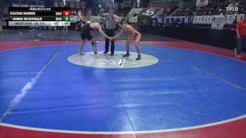 5A 175 lbs Cons. Round 1 - James Mcdonald, Moody Hs vs Colton Norris, Montevallo