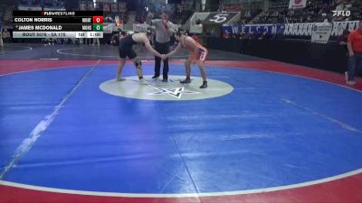 5A 175 lbs Cons. Round 1 - James Mcdonald, Moody Hs vs Colton Norris, Montevallo