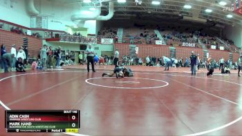 132 lbs Cons. Round 4 - Mark Hand, Bloomington South Wrestling Club vs Adin Cash, Warrior Wrestling Club