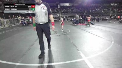 95 lbs Consi Of 8 #1 - Brody Torday, Jefferson Township vs Evan Angelica, Bridgewater