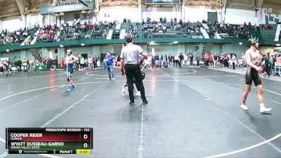 133 lbs Cons. Round 2 - Wyatt Dusseau-Garno, Grand Valley State vs Cooper Rider, Purdue