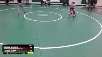 95 lbs Cons. Round 3 - Dominic Glass, Cody Wrestling Club vs Cooper Sessions, Wyoming Underground Wrestling
