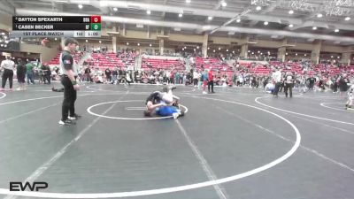 110 lbs 1st Place Match - Casen Becker, Black Fox vs Dayton Spexarth, Brawlers