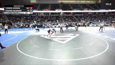I-170 lbs Cons. Round 2 - Santino Palmisano, Oceanside vs Connor Justesen, Tottenville