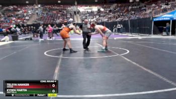 215 lbs Cons. Round 4 - Kyden Martin, Post Falls vs Telsyn Hawker, Weiser