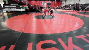 132 lbs Cons. Round 3 - Brandon Carbone, Crystal Lake (CENTRAL) vs Camden Spiniolas, Woodstock (MARIAN)